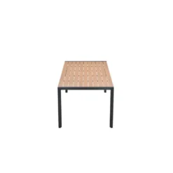 Felini tafel- 220x93 cm - carbon black - light teaklook