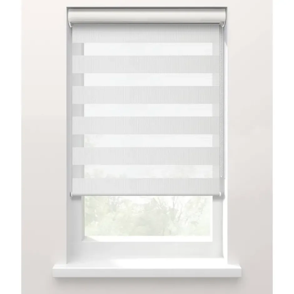 Fenstr Duo rolgordijn Planos lichtdoorlatend - wit (10030)