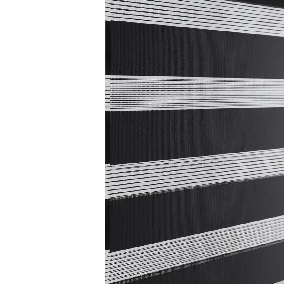 Fenstr duo-rolgordijn zwart - 160x190 cm