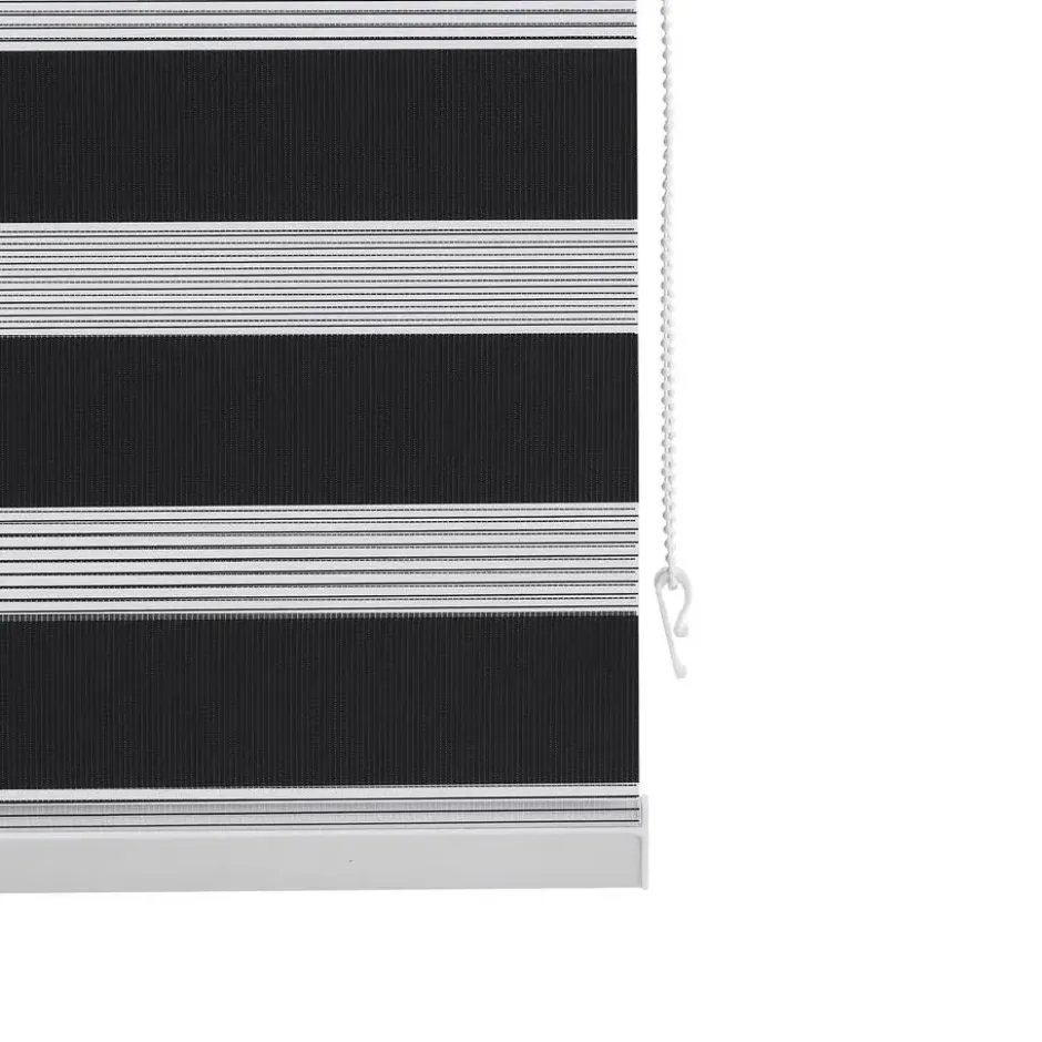 Fenstr duo-rolgordijn zwart - 140x190 cm