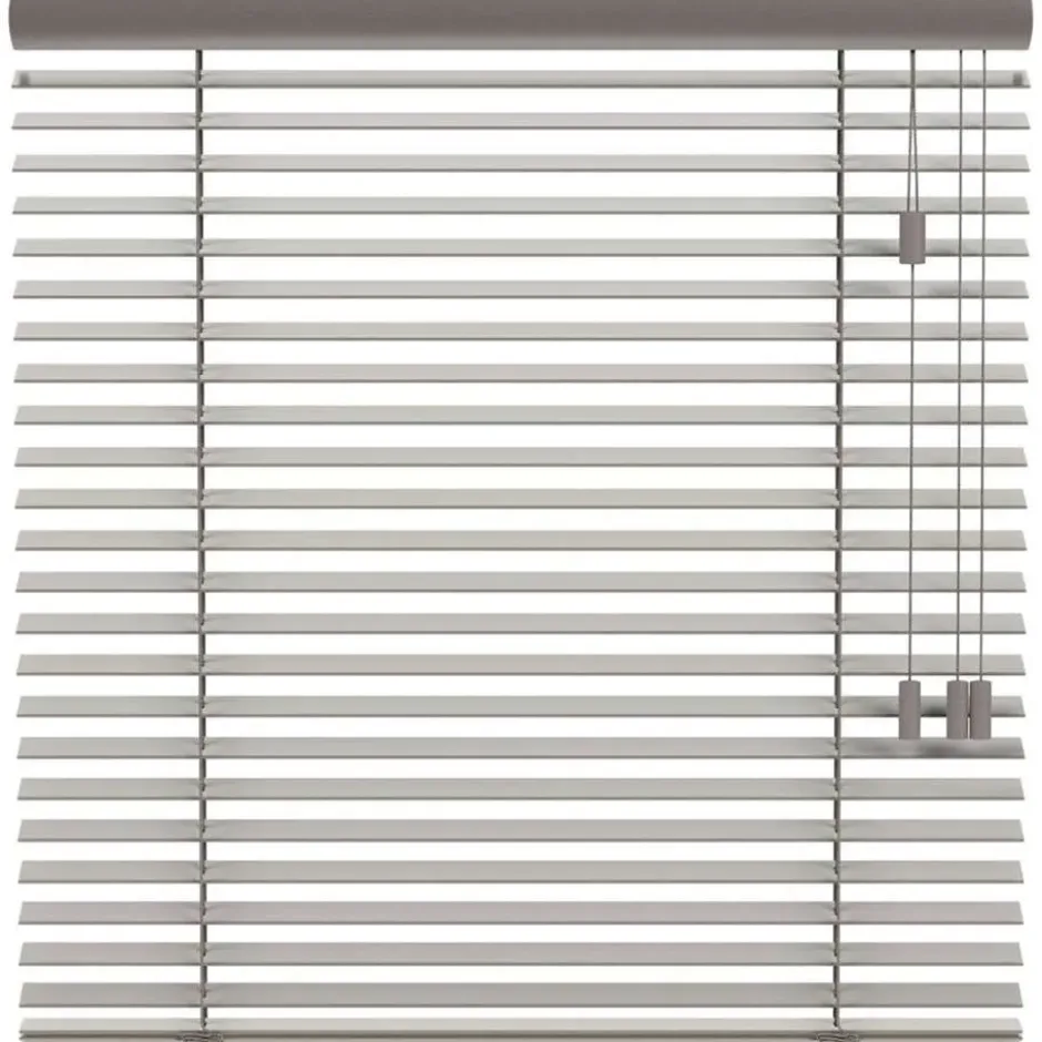 Fenstr houten jaloezie New York 50mm - grijs (20222)