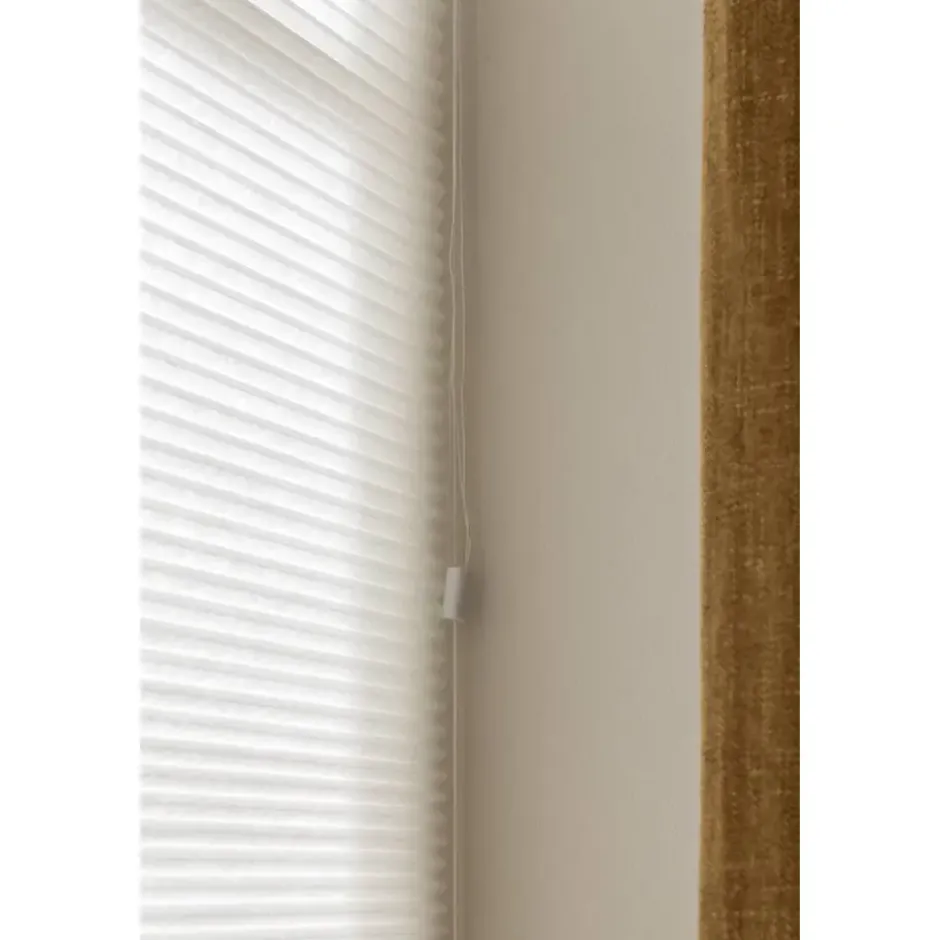 Fenstr plisségordijn Boston dubbel 25mm lichtdoorlatend - off-white (10716)