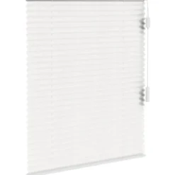 Fenstr plisségordijn Lille enkel 20mm transparant - wit (10320)