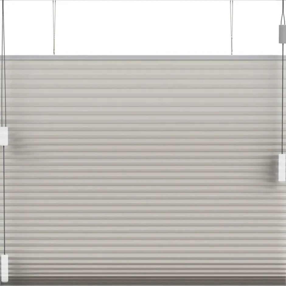 Fenstr plisségordijn Montreal dubbel 25mm lichtdoorlatend - taupe (30019)
