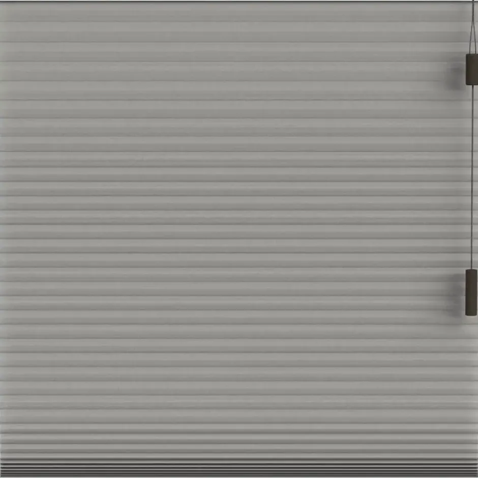 Fenstr plisségordijn Toronto dubbel 25mm lichtdoorlatend - taupe (30018)