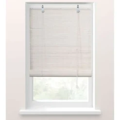 Fenstr Rolgordijn bamboe wit - 150x180 cm