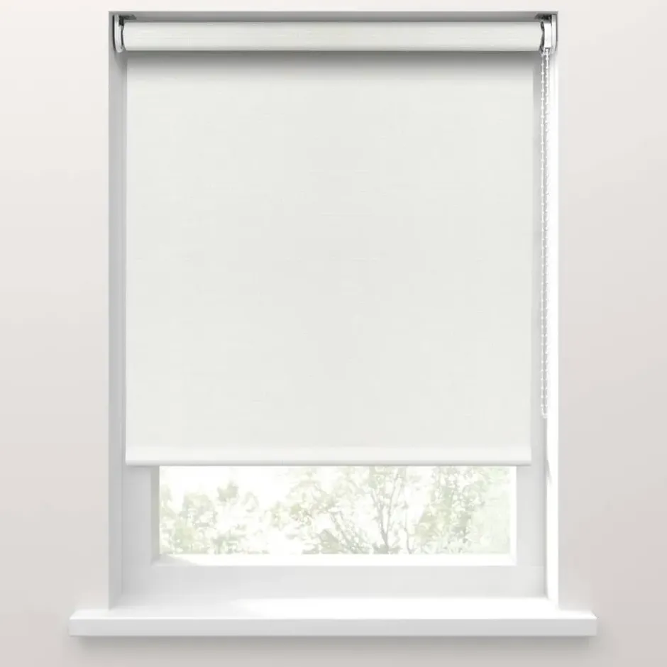 Fenstr rolgordijn Lucca lichtdoorlatend - wit (10025)