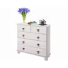 Finca - Commode met 3+2 deuren in wit gelakt grenen