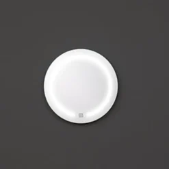 5Five Badkamer wandspiegel LED - batterij - zilver - D45 cm