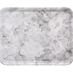 5Five Dienblad/serveer tray Marble - Melamine - creme wit - 33 x 43cm