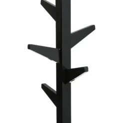 5Five kapstok - beige/zwart - MDF hout - 8 haaks - 34 x 32 x 168 cm