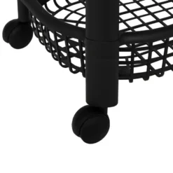 5Five Keuken/badkamer trolley 4 laags - 46 x 25 x 79 cm - zwart