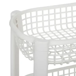 5Five Keuken/badkamer trolley 4 laags - 46 x 25 x 79 cm - wit