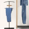 5Five Kledingrek Dressboy - bamboe/metaal - zwart - 45 x 114 cm