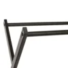 5Five Kledingrek met dubbele stang - rvs - zwart - 98x42x145 cm