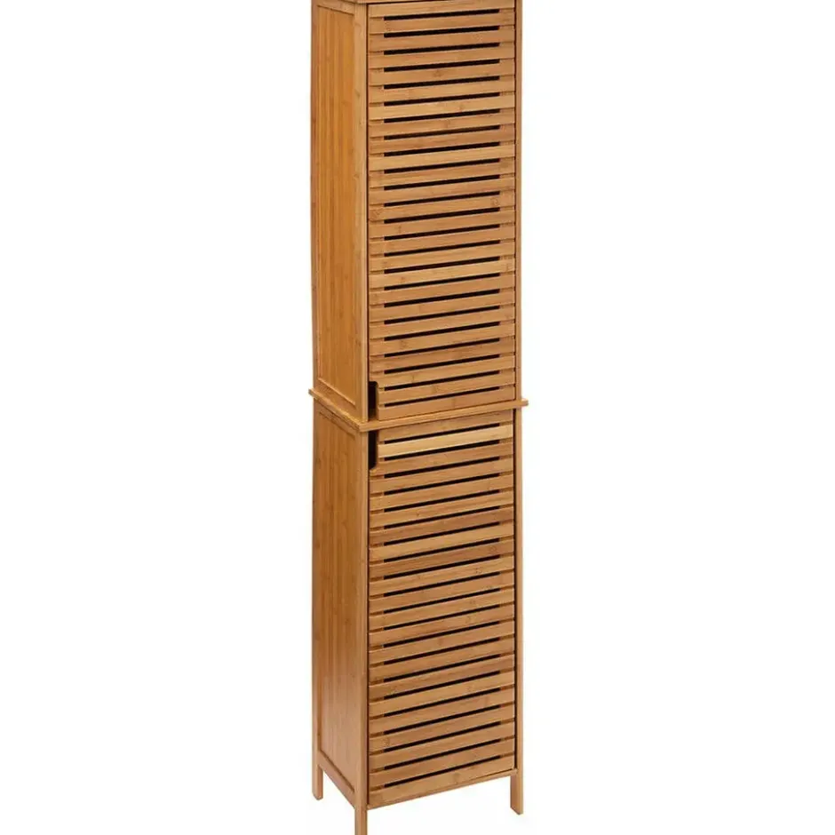 5Five Kolomkast - hoog - 34 x 24 x 170 cm - bamboe - bruin