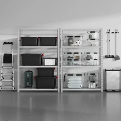 5Five opbergbox/opbergkrat - 100 Liter - zwart - kunststof