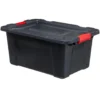 5Five opbergbox/opbergkrat - 55 Liter - zwart - kunststof