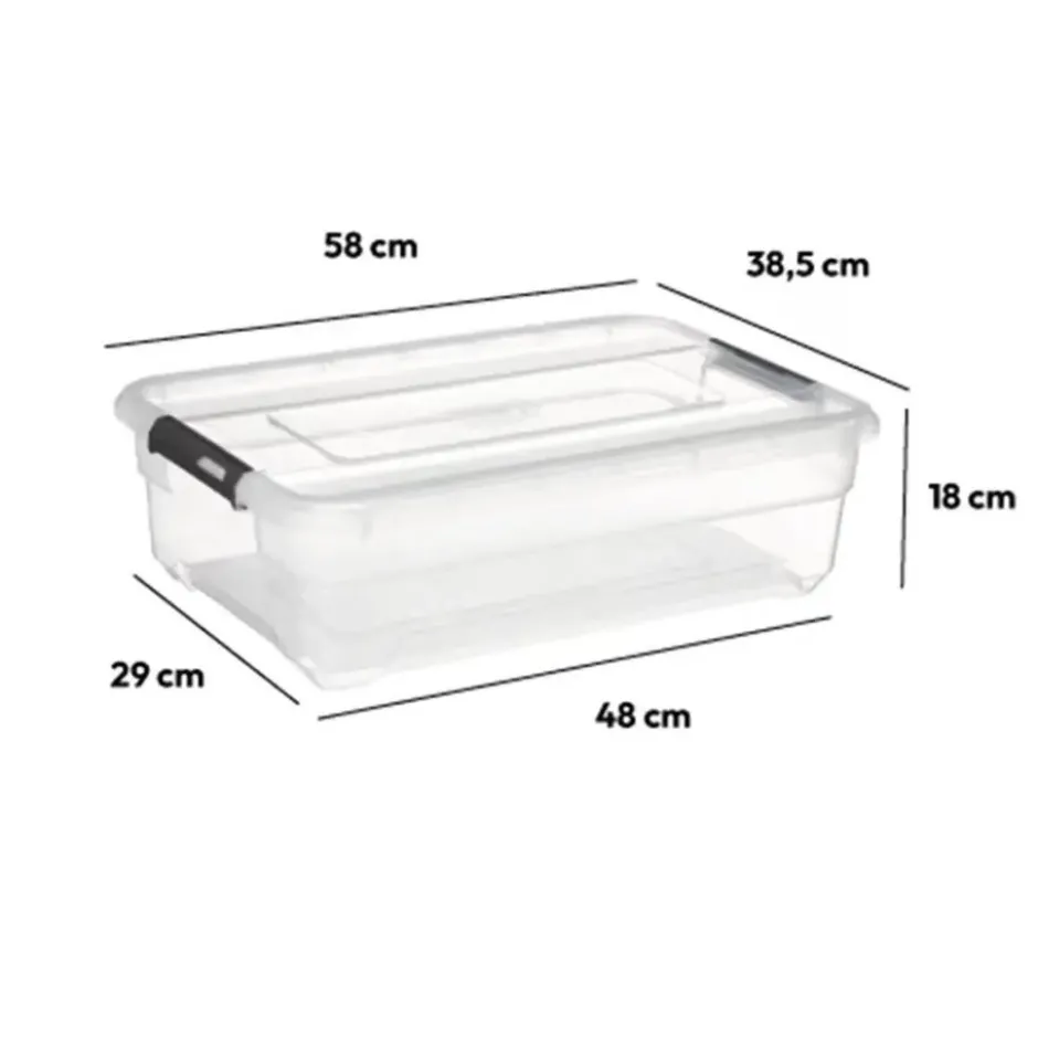 5Five Opbergkist met deksel - Box - 26L - 58x39x18 cm