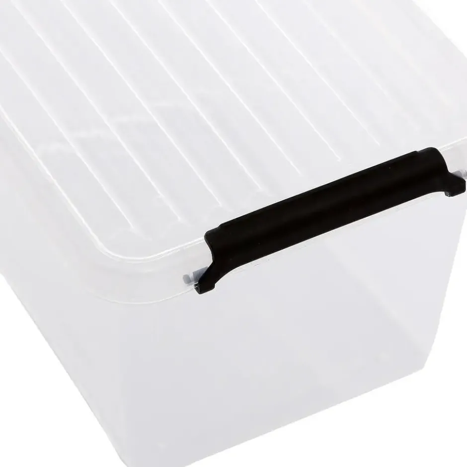 5Five Opbergkist met deksel - Clip Box - 2L - 19x15x11 cm