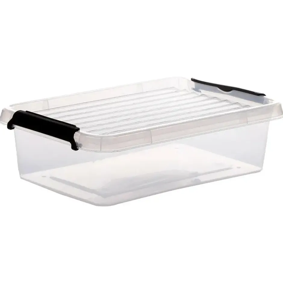 5Five Opbergkist met deksel - Clip Box - 3L - 29x20x8 cm
