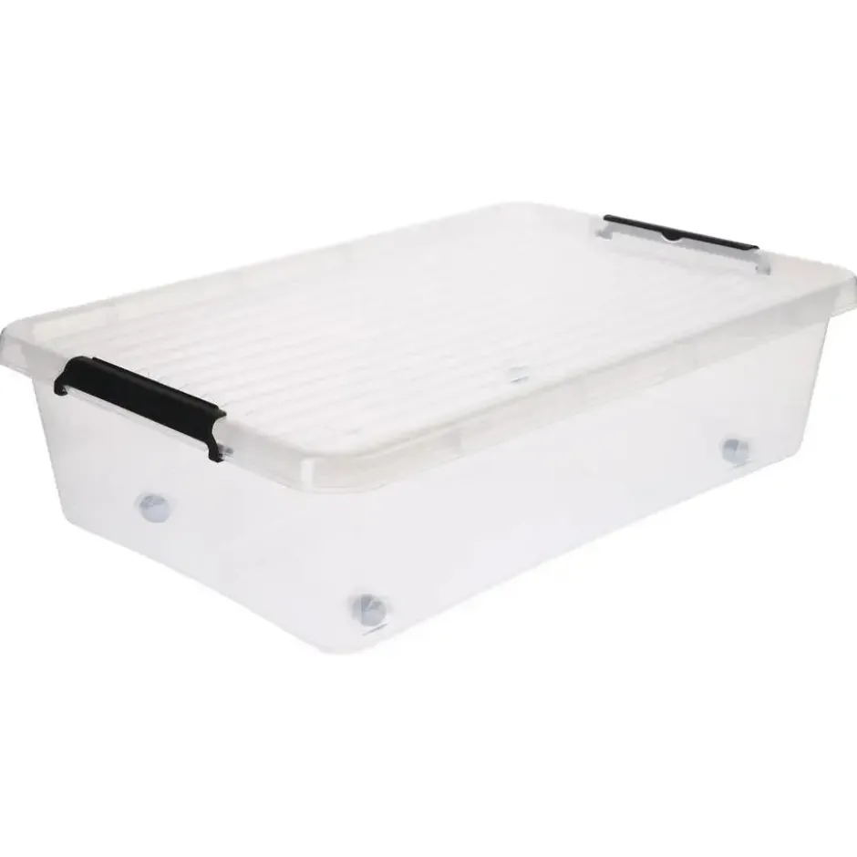 5Five Opbergkist met deksel - Clip Box - 29L - 58 x 39x 16 cm
