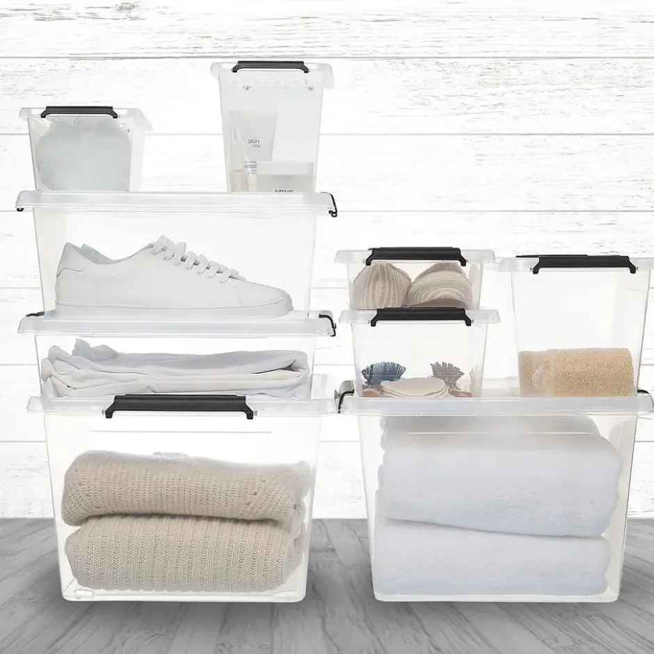 5Five Opbergkist met deksel - Clip Box - 55L - 76x39x25 cm