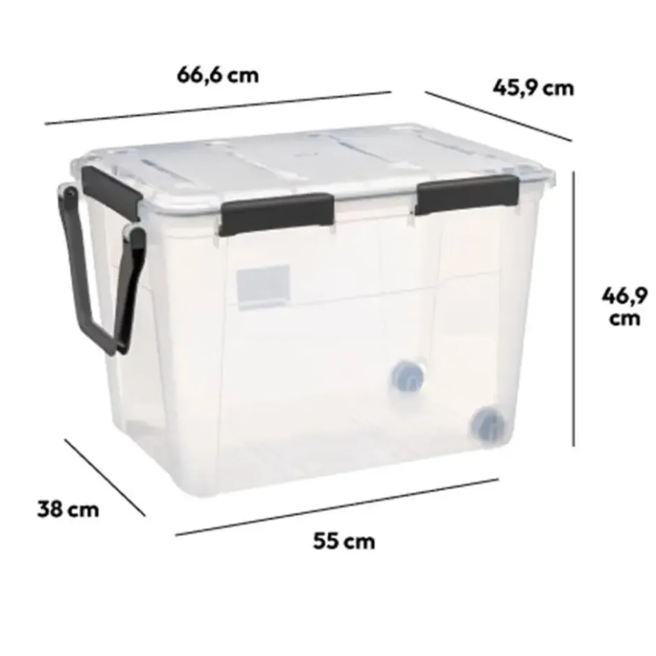 5Five Opbergkist met deksel - Protect - 100L - 67x46x47 cm