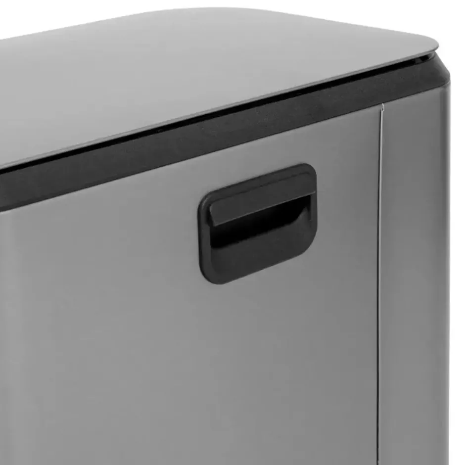 5Five Pedaalemmer Norvik - zilver - rvs - 50L - 45 x 35 x 61 cm