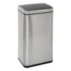5Five Prullenbak/pedaalemmer - zilver - 40L - 33 x 24 x 66 cm