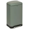 5Five Prullenbak/pedaalemmer - groen - metaal - 30L - 34 x 61 cm