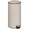 5Five Prullenbak/pedaalemmer - beige - metaal - 30 liter