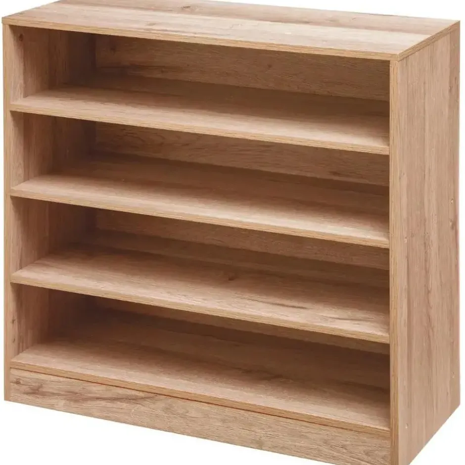 5Five Schoenenkast - 12 paar schoenen - bruin - hout - 67 x 68 cm