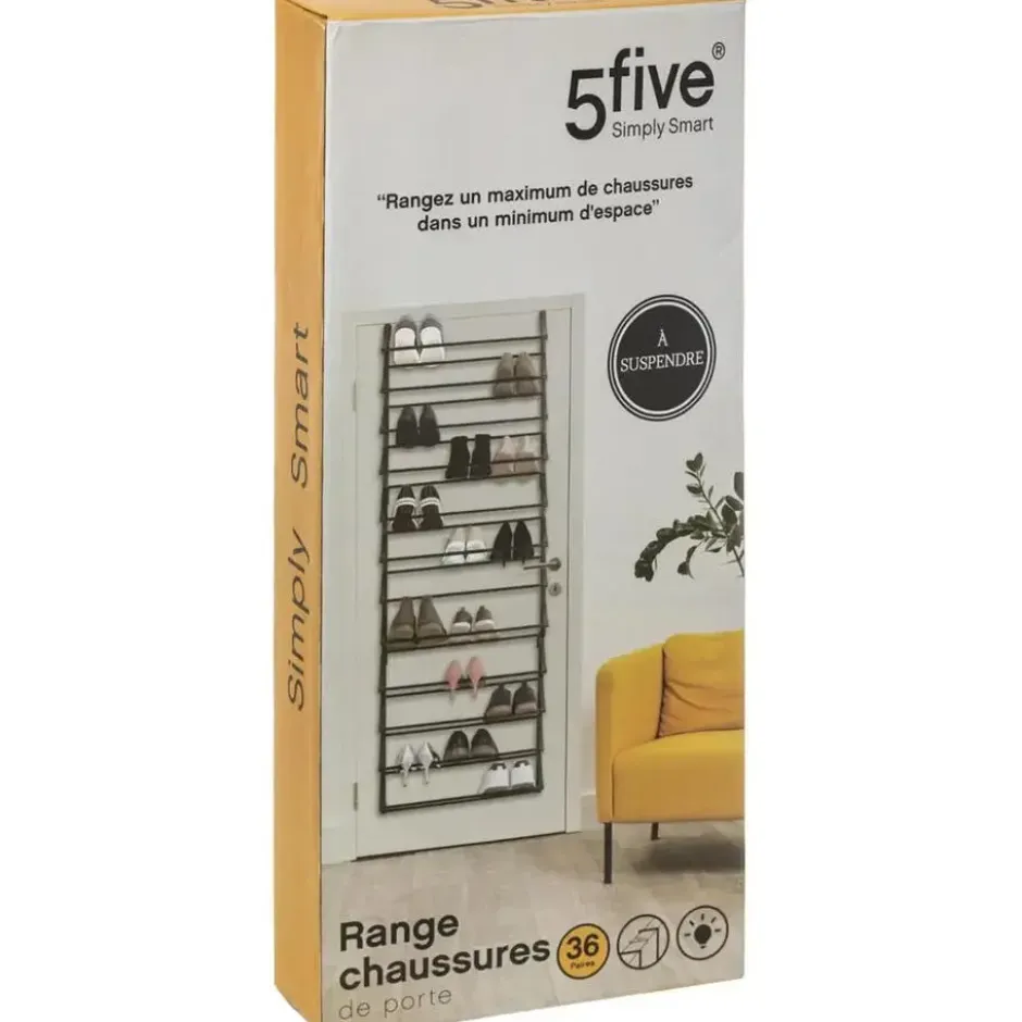 5Five Schoenenrek - uitschuifbaar - 36 paar schoenen - 60 x 181 cm