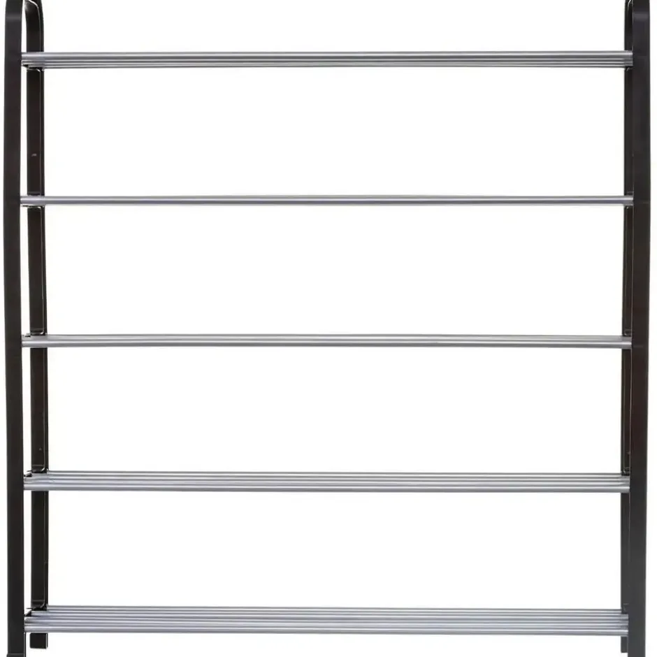 5five Schoenenrek - zilver/zwart - 15-paar - metaal-kunststof - 71x78cm