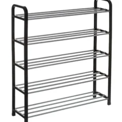 5five Schoenenrek - zilver/zwart - 15-paar - metaal-kunststof - 71x78cm