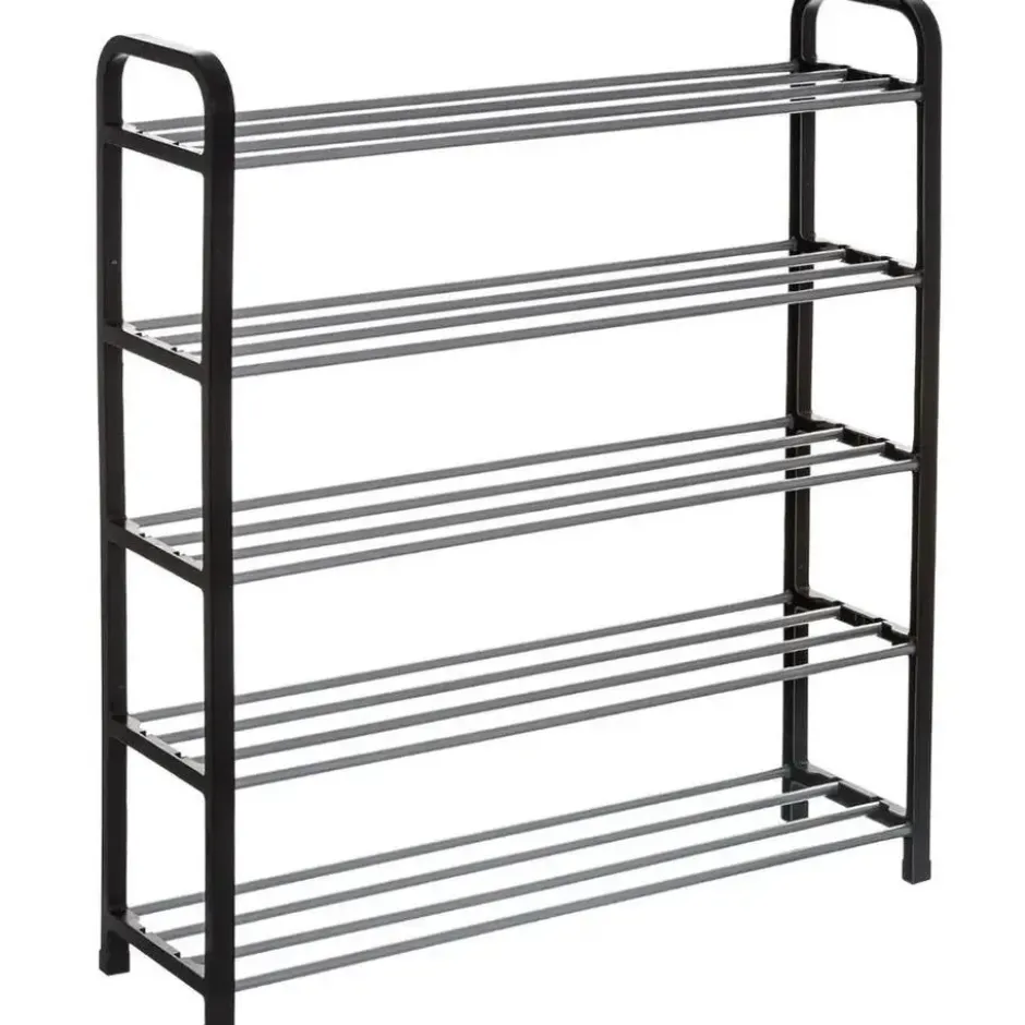 5five Schoenenrek - zilver/zwart - 15-paar - metaal-kunststof - 71x78cm