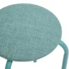 5Five Stapelbaar zit krukje - metaal/polyester - blauw