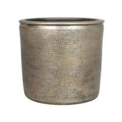 Floran Bloempot - industrieel - goud - keramiek met coating - 12 cm