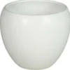 Floran Bloempot Rian - mat wit - keramiek - 31 x 27 cm