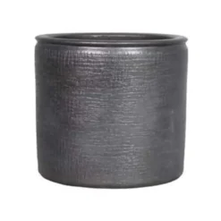 Floran Plantenpot - industrieel zwart - keramiek - 18 x 16 cm