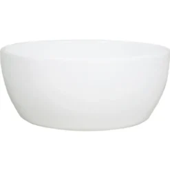 Floran Plantenpot schaal - wit - keramiek - 26 x 14 cm
