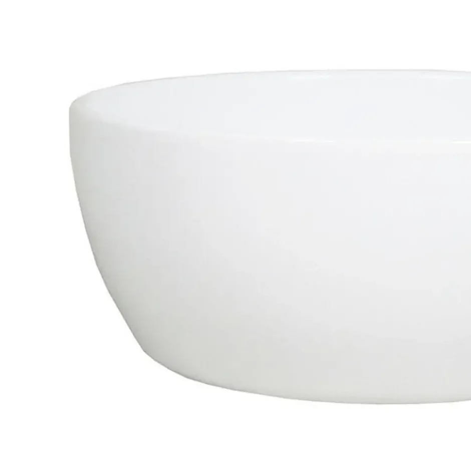 Floran Plantenpot schaal - wit - keramiek - 26 x 14 cm