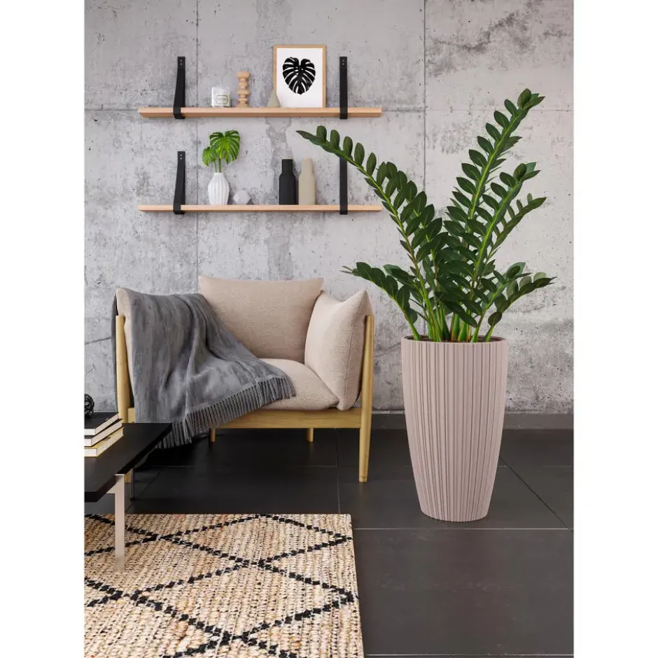 Form Plastic Plantenpot/bloempot - kunststof - taupe - 40 x 42 cm