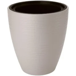 Form Plastic Plantenpot Gobi - kunststof - grijs - D40 x H32 cm