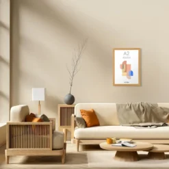 Fotokader A2 Formaat - Fotolijst - 42 x 59,40 cm - MDF - Warme eik