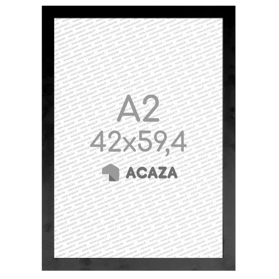 Fotokader A2 Formaat - Fotolijst in MDF Hout - 42 x 59,40 cm - Zwart