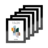 Fotokader - Fotolijst - Set van 5- 15x20cm - MDF hout- Zwart