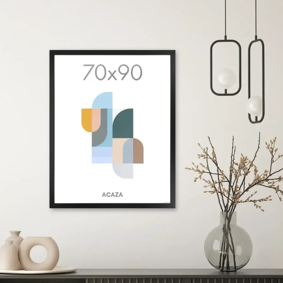 Fotokader - Fotolijst - Wissellijst - 70x90 cm - MDF - Zwart