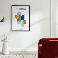 Fotokader 70x100cm - Fotolijst in MDF Hout - Zwart